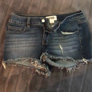 VS PINK jean shorts size 6